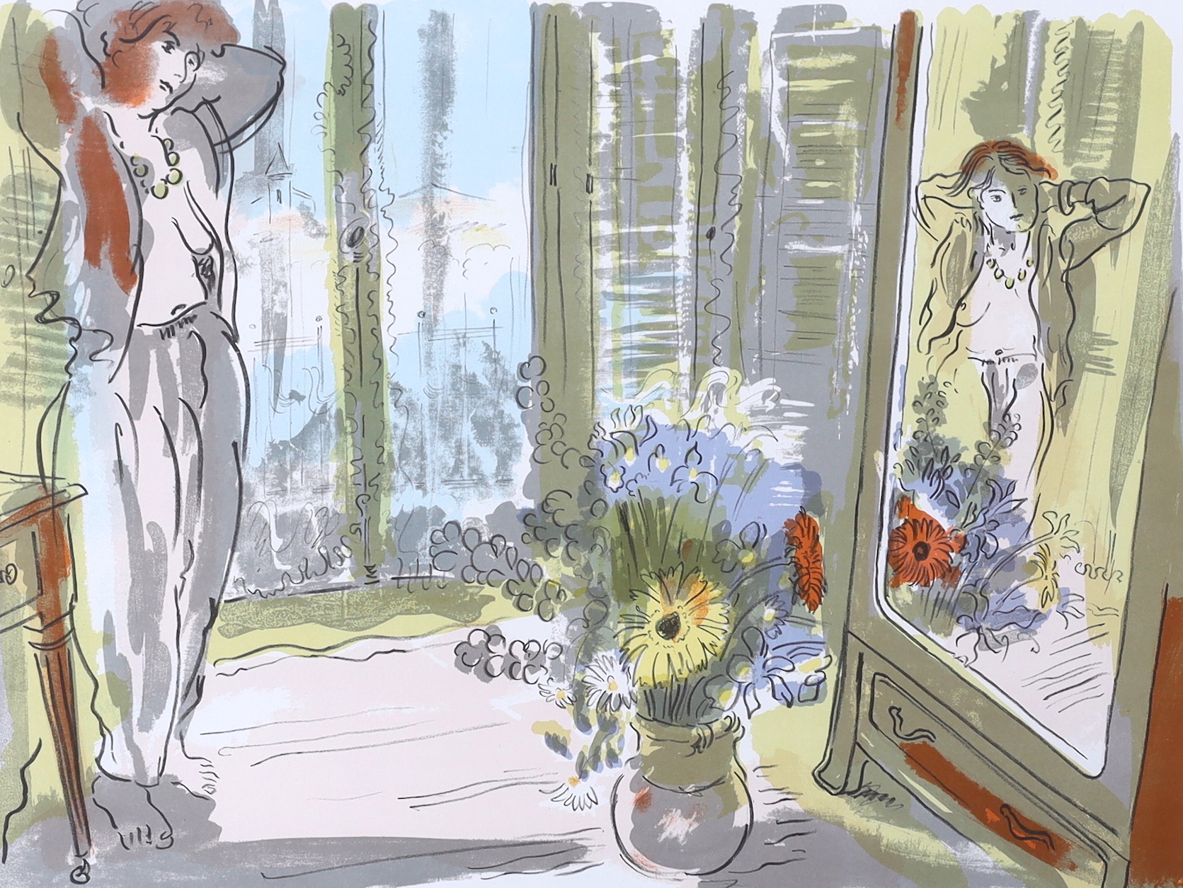 Edward Piper (1938-1990), colour lithograph, 'Hotel de Calais à Nice', signed in pencil, artist proof with inscription 'To Kate with love from Edward, Christmas 1988', 49 x 63cm